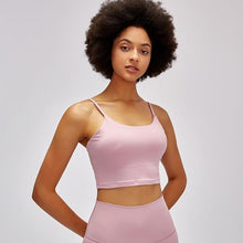 Charger l'image dans la galerie, NFF Crop Top Sports Bra Quicksand Powder Front Gregorium's Emporium