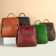 Load image into Gallery viewer, ALLI Backpacks Gregorium's Emporium Alligator Crocodile