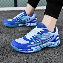 Carica l&#39;immagine nel visualizzatore di Gallery, MBX Court Sneakers Blue Gregorium&#39;s Emporium Tennis Racquetball Ping Pong Volleyball Pickleball Gym Shoes

